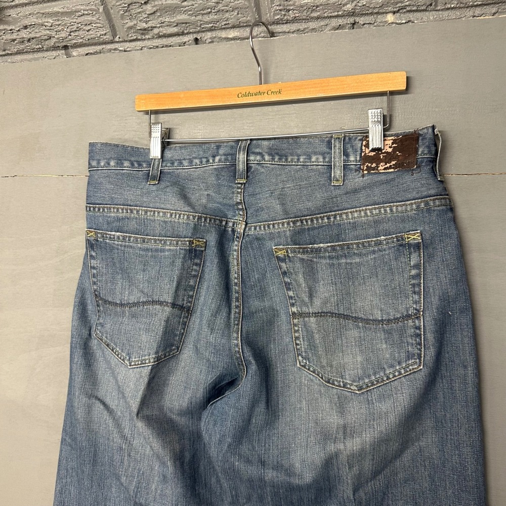 Lee Relaxed Bootcut Jeans Mens 36 x 34 Blue Denim Casual Work Pants